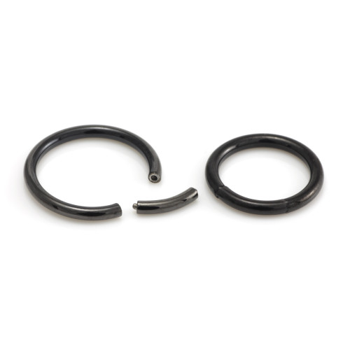 Black Steel Segment Ring
