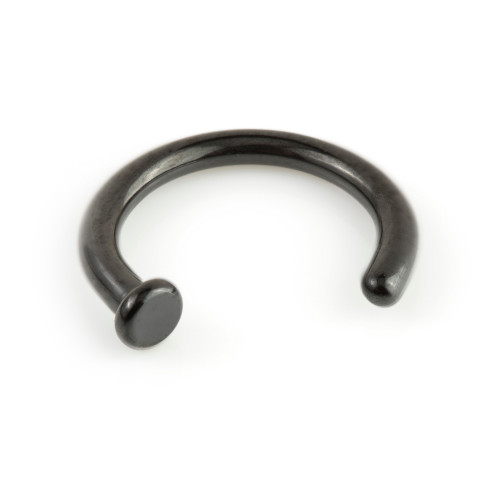 Evil Black Titanium Open Nose Ring