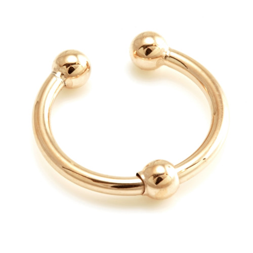 Fake Rose Gold Steel Ball Septum Ring