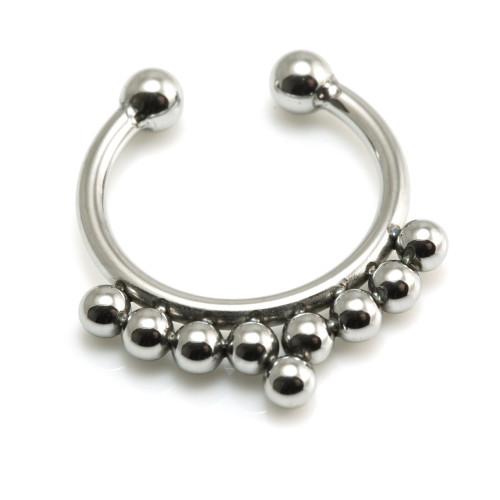 Fake Steel Pointed Septum Ring