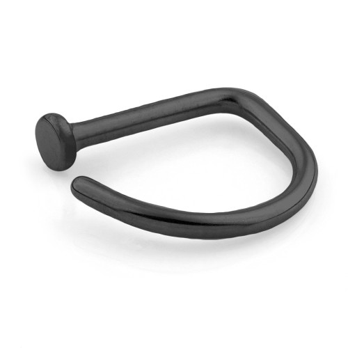 Graphite Black Ti Open D Nose Ring