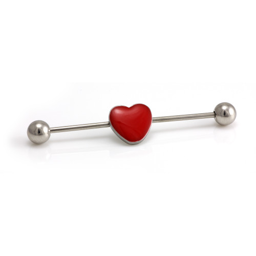 Industrial Bar with Red Heart