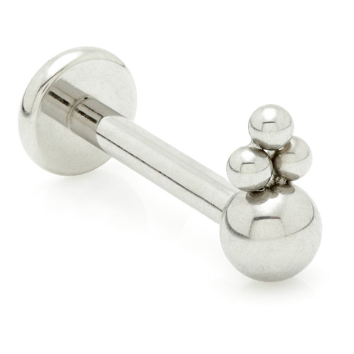 Internal Ti Ball With Tri Beads Labret