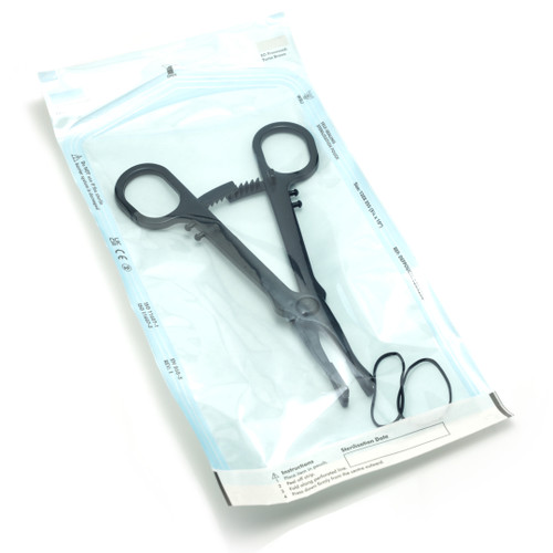 Sterilised Piercing Clamps ECO OTR Open Triangle loose including rubber