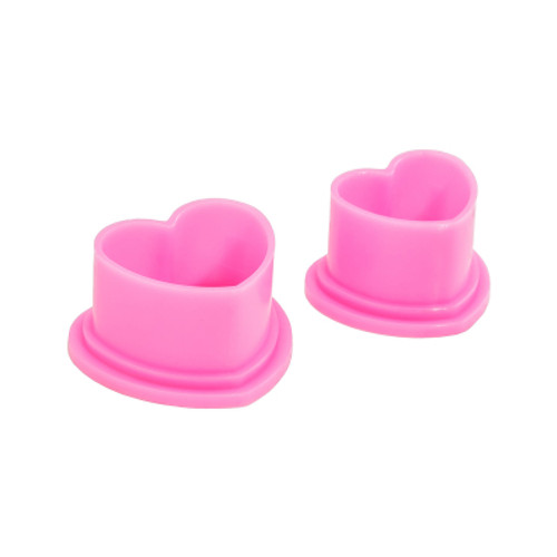 Pink Heart Ink Caps - Bag of 500
