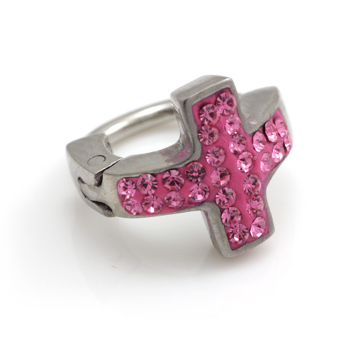 REDUCED Gem Cross Hinged Ring