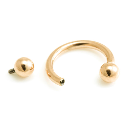 Rose Gold Internal Ti Micro Circular Barbell