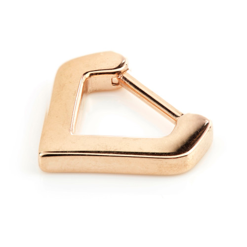 Rose Gold Steel Inverted Triangle Septum Ring