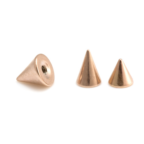 Rose Gold Steel Micro Cone