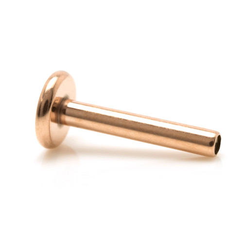 Rose Gold Ti Threadless Micro Labret Stem (1mm)