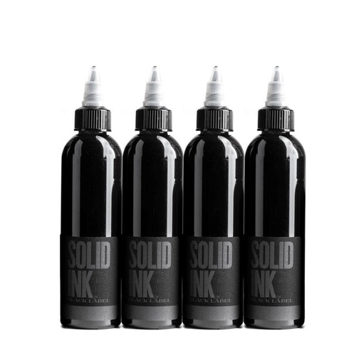 Solid Ink Black Label Grey Wash Set - 4 x 8oz