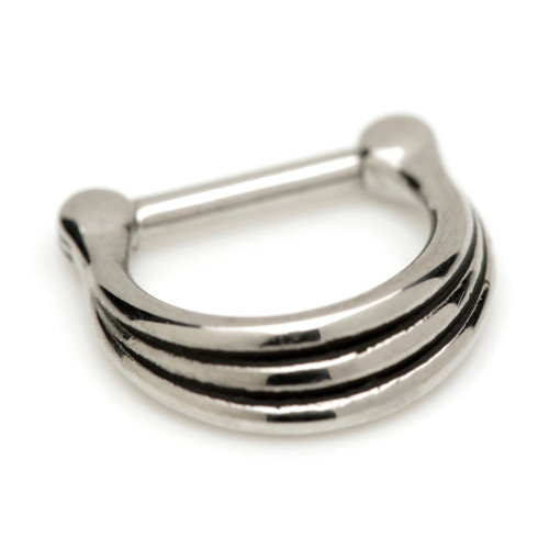 Steel Graduated Band Septum Ring