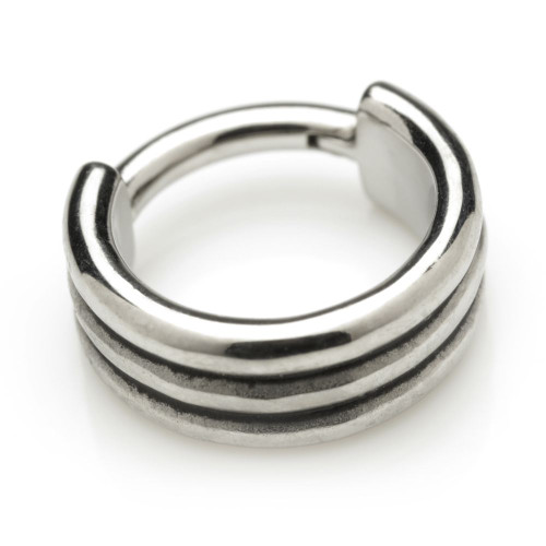 Steel Hinged Banded Ring