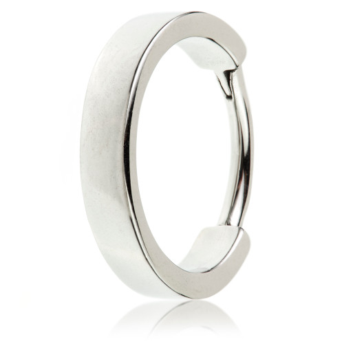 Steel Hinged Flat Conch Ring