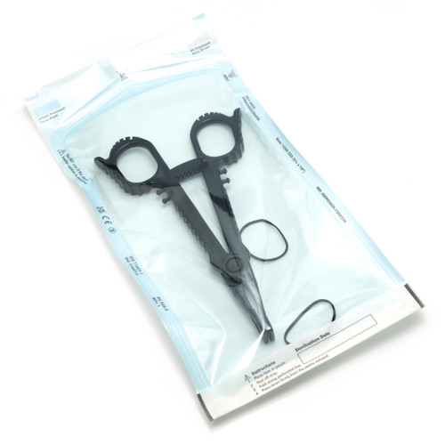 Sterilised Piercing Clamps PRO CTR Closed Triangle loose including rubber