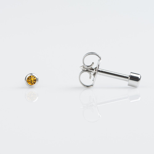 Studex Mini Stainless Bezel November Studs - Pack of 12