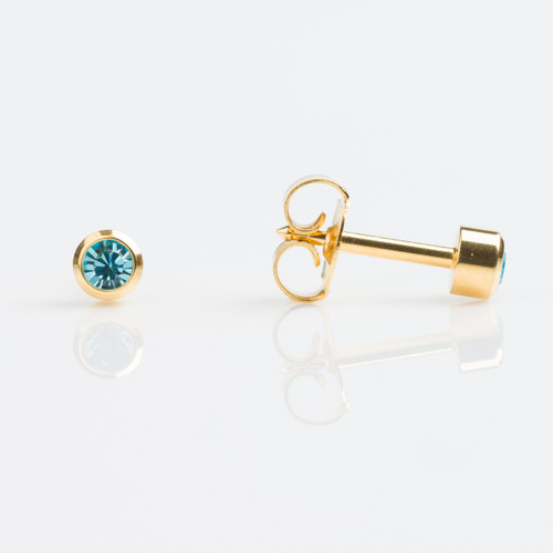 Studex Regular Gold Plated Bezel March Studs - Pack of 12