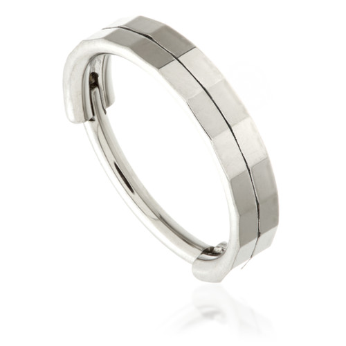 Ti Couture Double Band Flat Hinged Ring