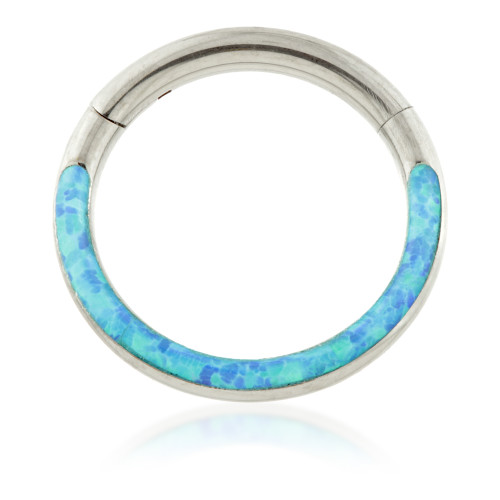 Ti Couture Forward Facing Opal Side Hinged Ring
