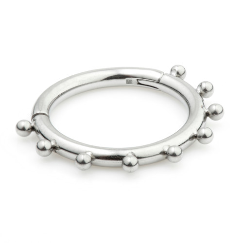 Ti Couture Hinged Ball Ring