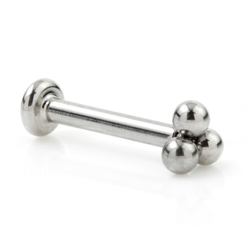Ti Couture Internal Micro Labret with Trinity Top and 3mm Base 1.2mm (0.8mm Thread)
