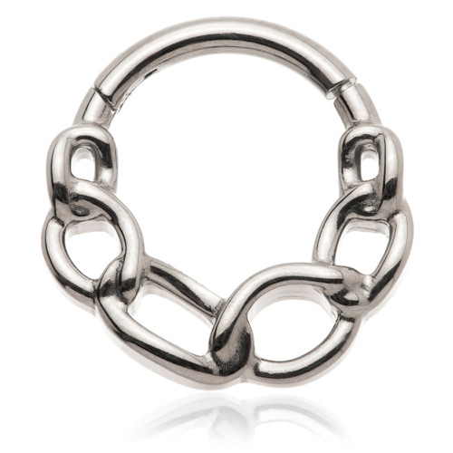 Ti Couture Links Hinge Ring