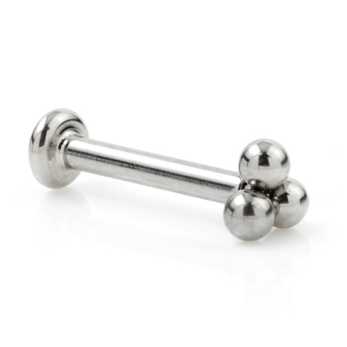 Ti Couture Micro Labret with Trinity Top and 3mm Base 1mm (0.8mm Thread)