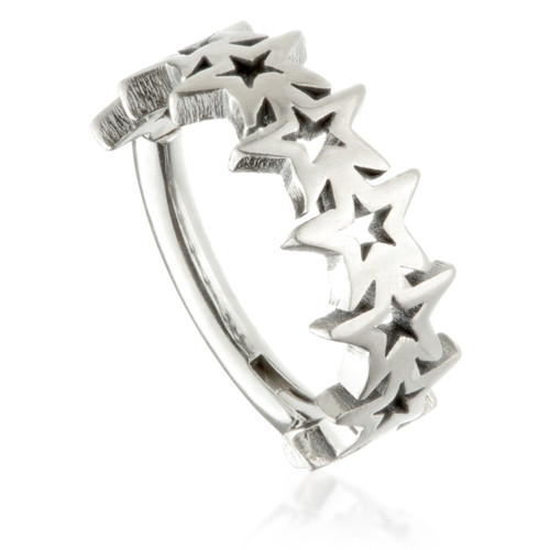 Ti Couture Multi Star Hinged Ring