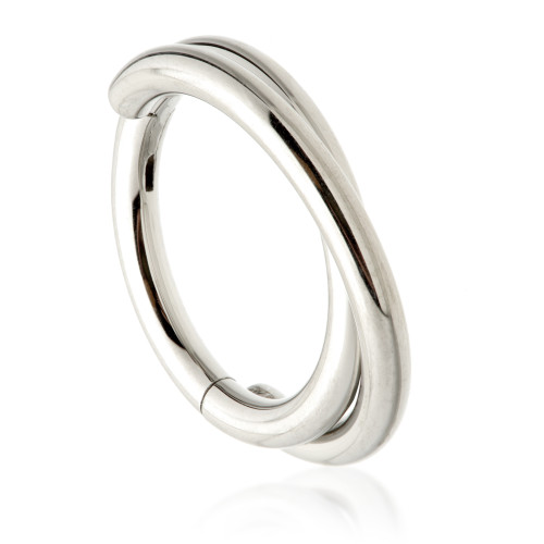 Ti Couture Side Twist Hinged Ring