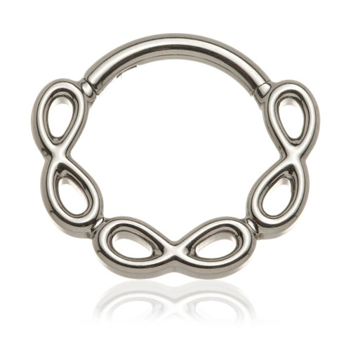 Ti Couture Triple Infinity Hinged Ring