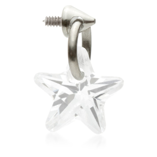 Ti Internal Attachment with Star Shaped Gem Charm