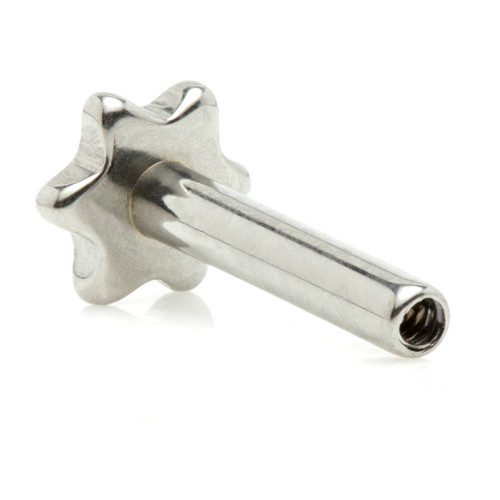 Ti Internal Labret Stem with Star Base