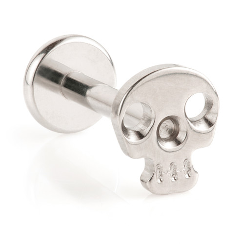 Ti Internal Labret with Skull Attachment