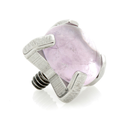 Ti Internal Opal Prong Attachment with Amethyst Stone