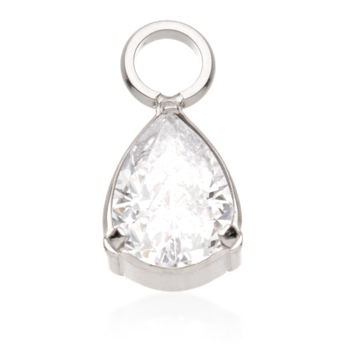 Ti Jewelled Teardrop Charm