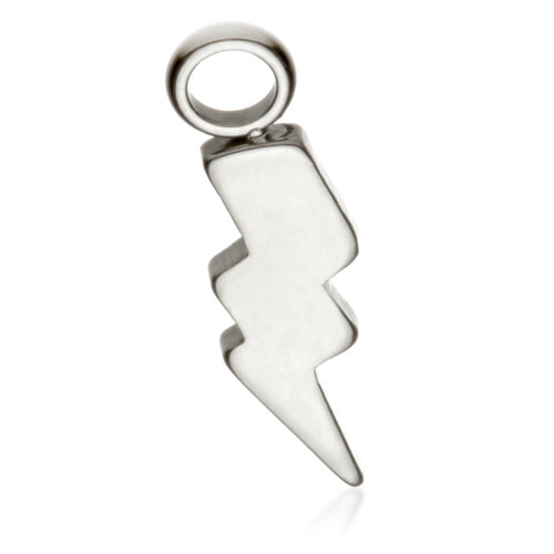 Ti Lightning Bolt Charm Attachment