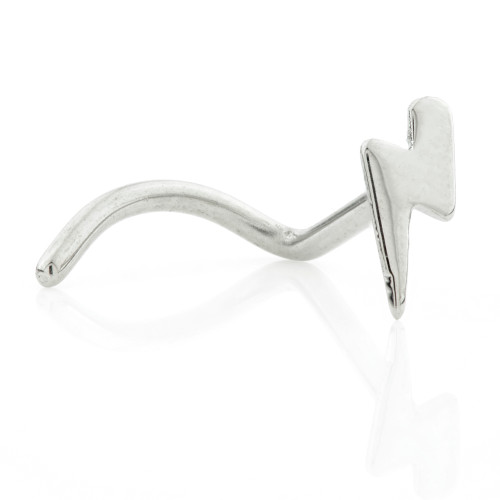 Ti Lightning Bolt Nose Stud