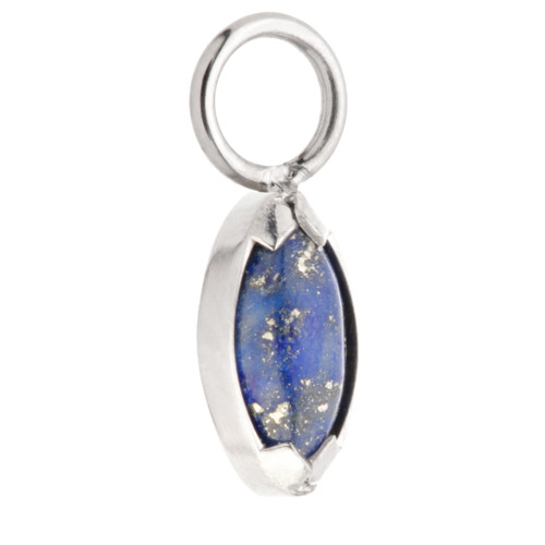 Ti Mini Marquise Lapis Charm