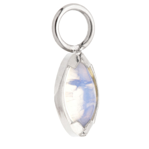 Ti Mini Marquise Opalite Charm