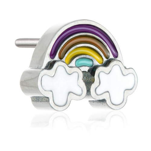 Ti Threadless Enamel Rainbow Cloud Attachment