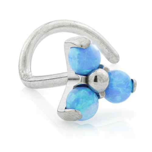 Ti Trinity Opal Nose Stud