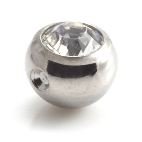 Titanium Clip In Gem Ball