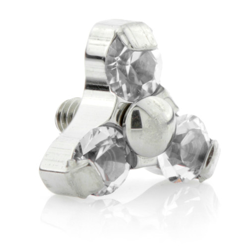 Titanium Crystal Gem Trinity - 3 Gems - 1.6mm