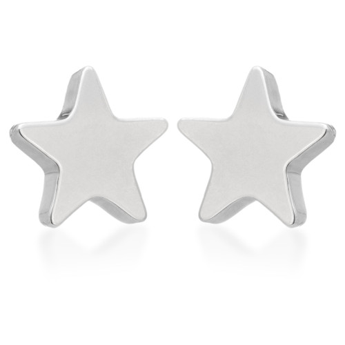 Titanium Star Stud Earrings (Pair)