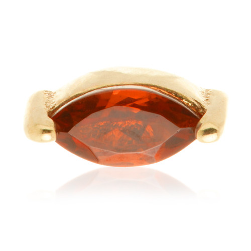 TL - 14ct Internal Gold Marquise Garnet Attachment