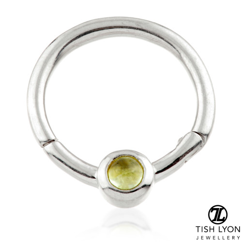 TL - 14ct Gold Peridot Hinge Ring