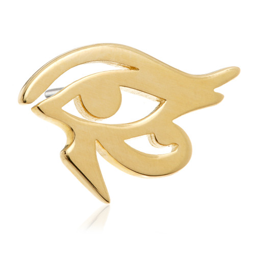 TL Eye of Horus - 14ct Gold Threadless Attachment