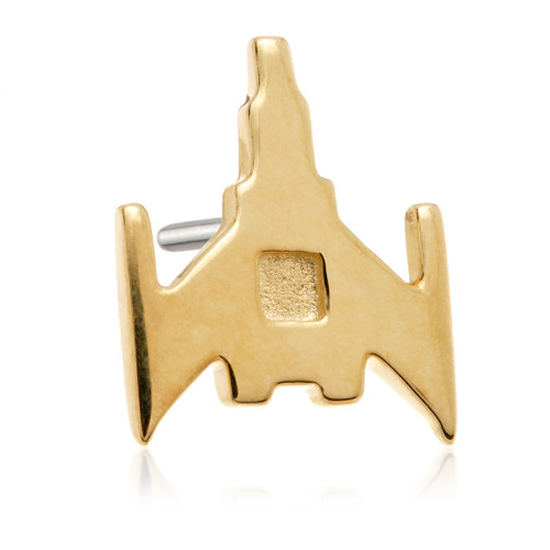 TL - 14ct Solid Gold Threadless Space Craft Attachment