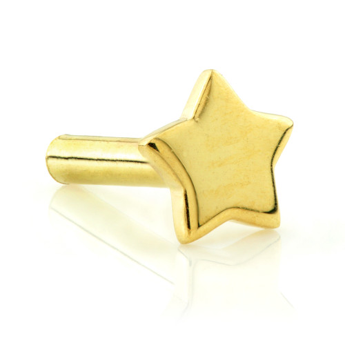 TL - 18ct Internal Gold Star Labret Base