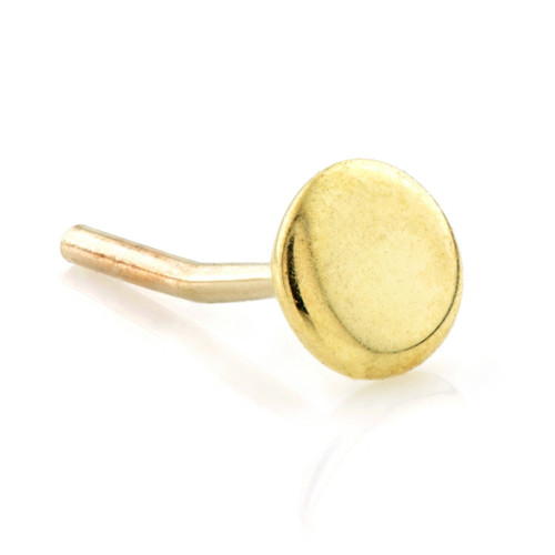 TL - 18ct Yellow Gold Disk Threadless Attachment